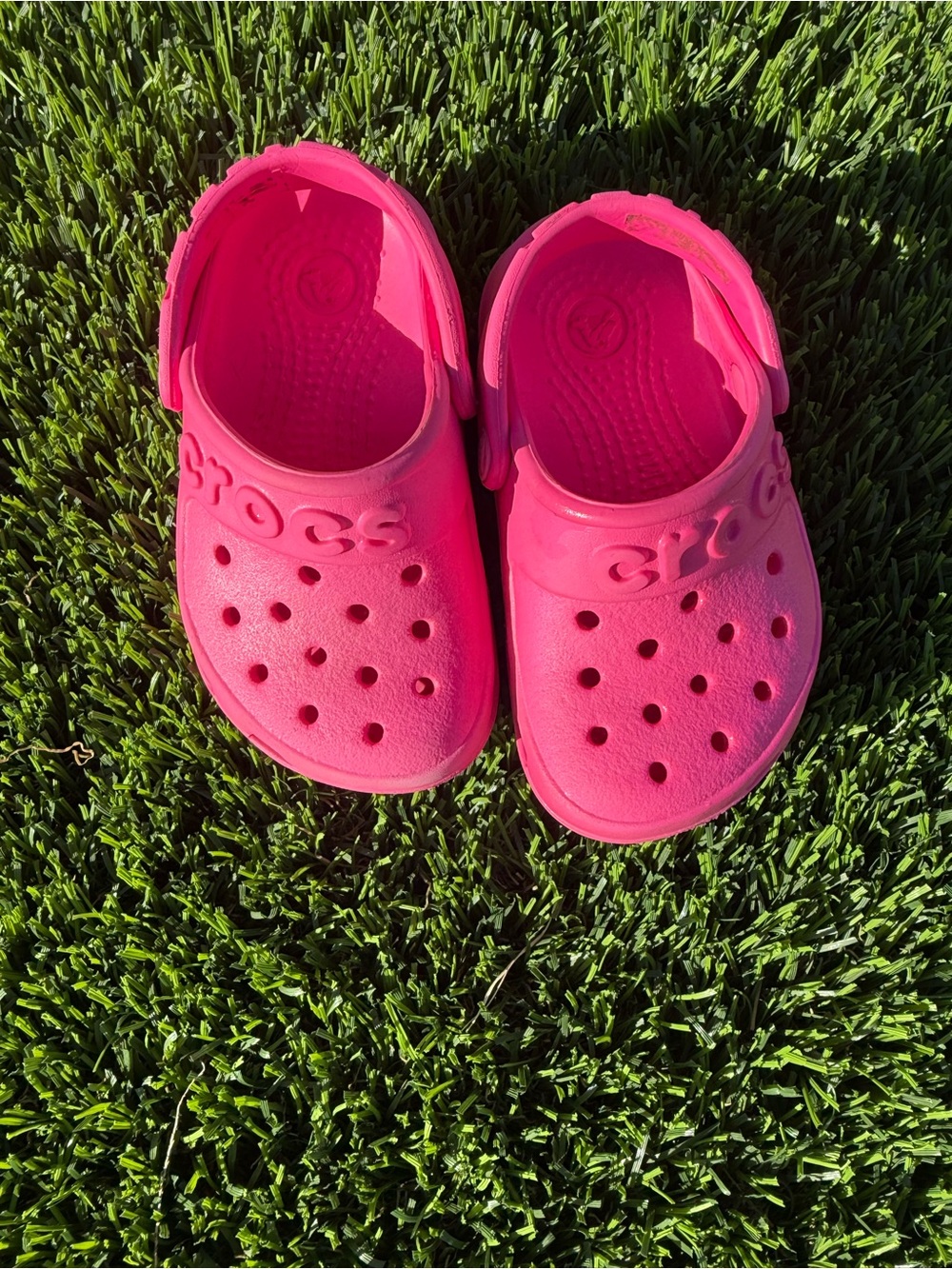 Pink Crocs size 5 toddler